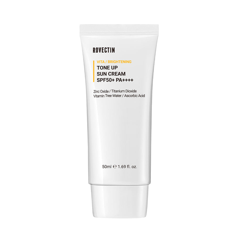 ROVECTIN ROVECTIN Vita Tone Up Sun Cream SPF50+ PA++++ 50ml - brightening - front bottle shot