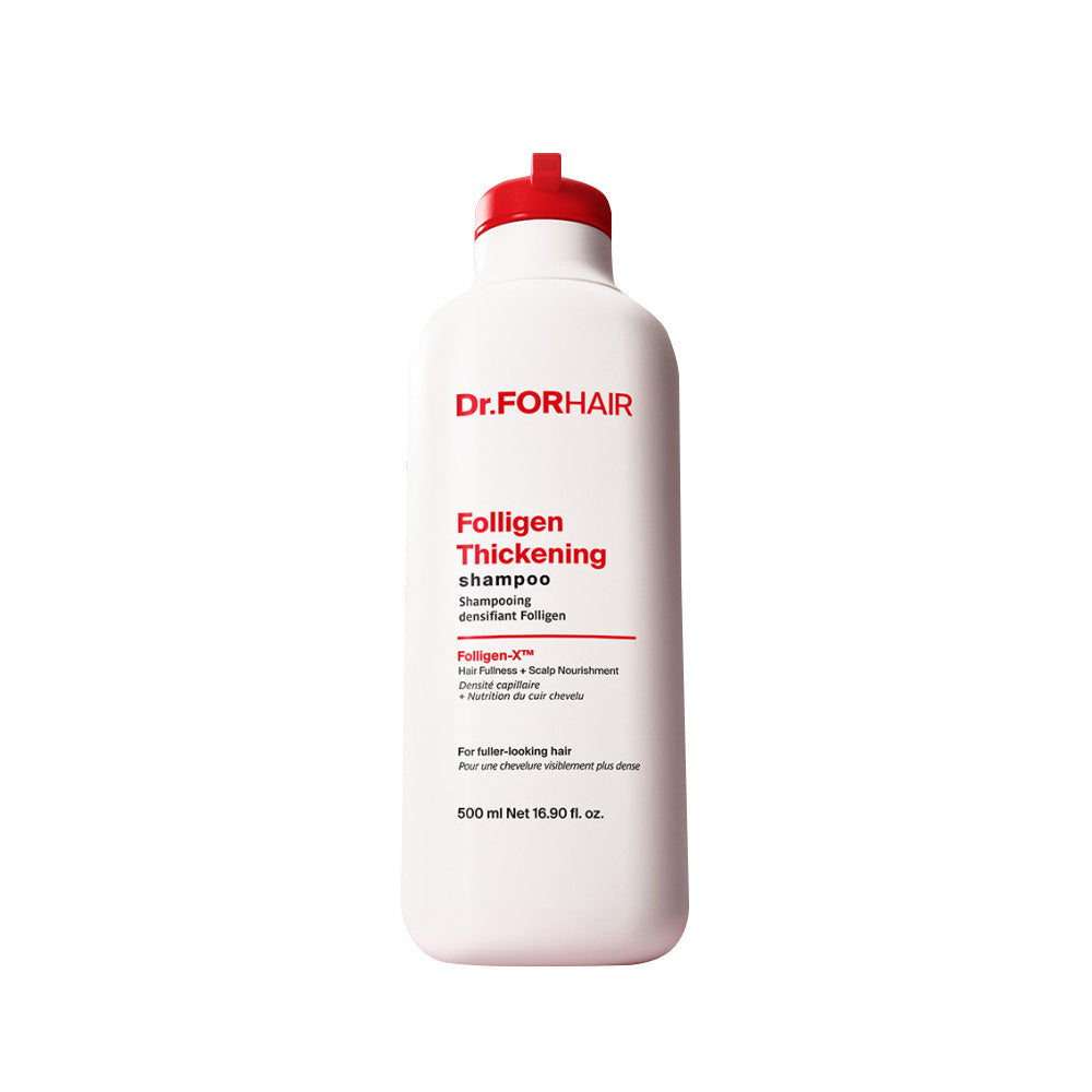 Dr.FORHAIR DR.FORHAIR Folligen Thickening Shampoo 500ml - exfoliating - front bottle shot