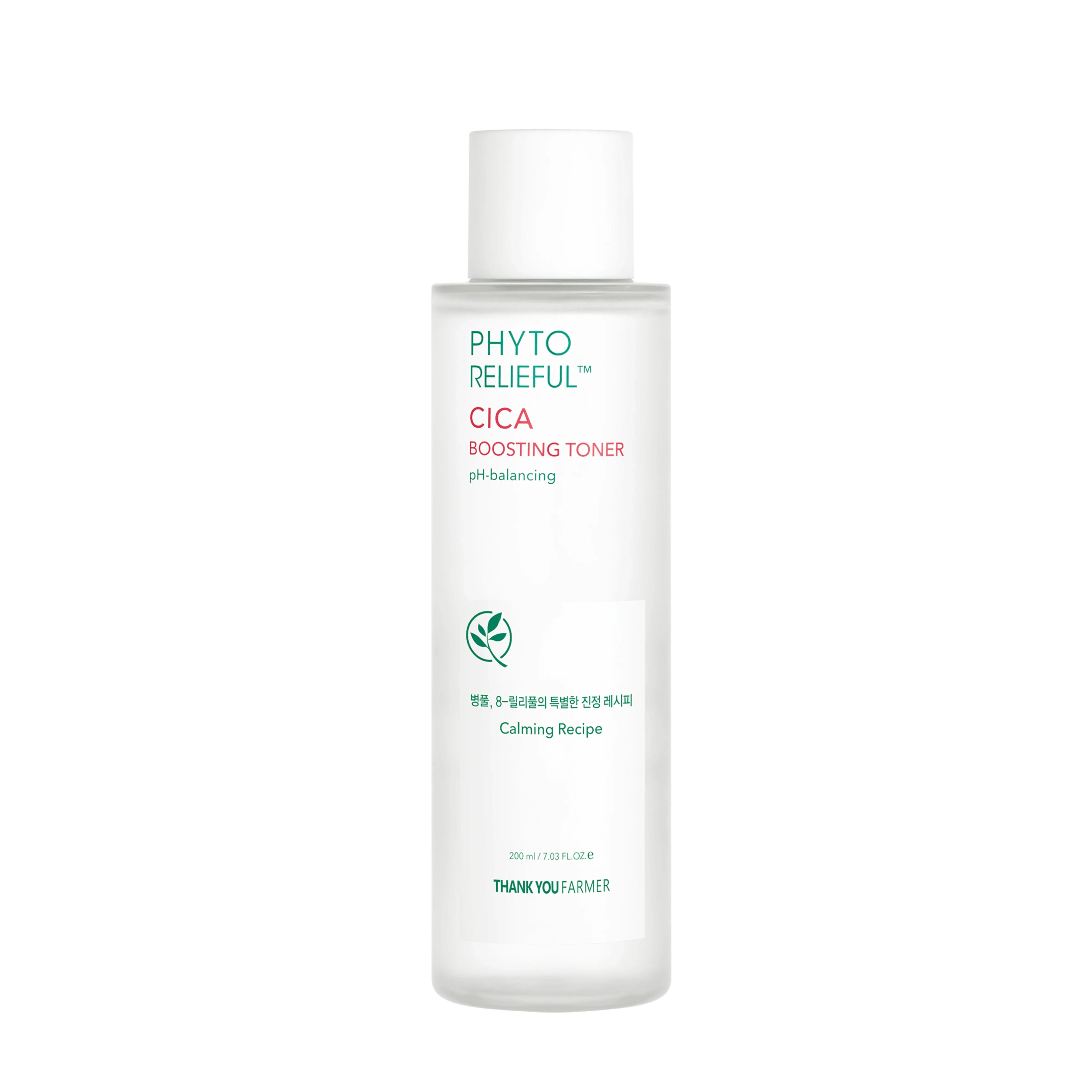 THANK YOU FARMER THANK YOU FARMER Phyto Relieful™ Cica Boosting Toner 200ml - soothing - front bottle shot