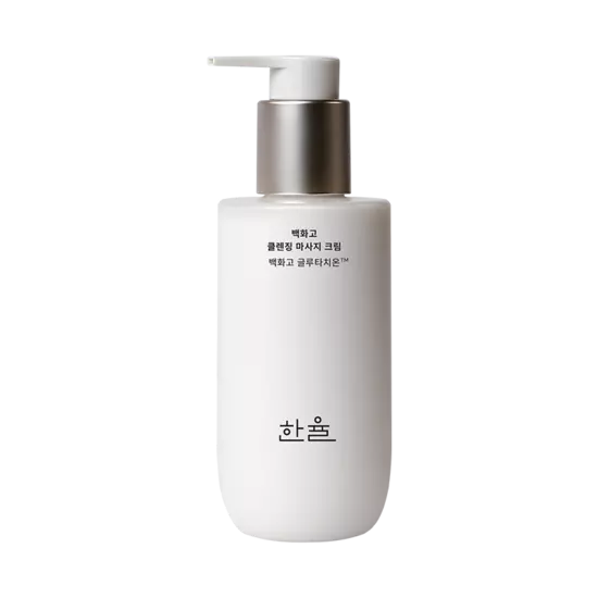 Hanyul Hanyul Baek Hwa Goh Cleansing Massage Cream 200ml - hydrating - front bottle shot