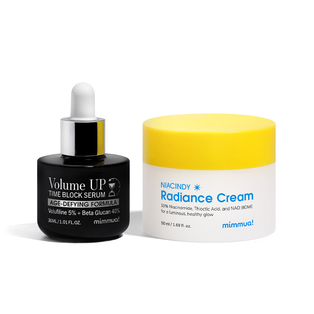 mimmua! mimmua! Bundle 2 (Serum+Cream) - hydrating - front bottle shot