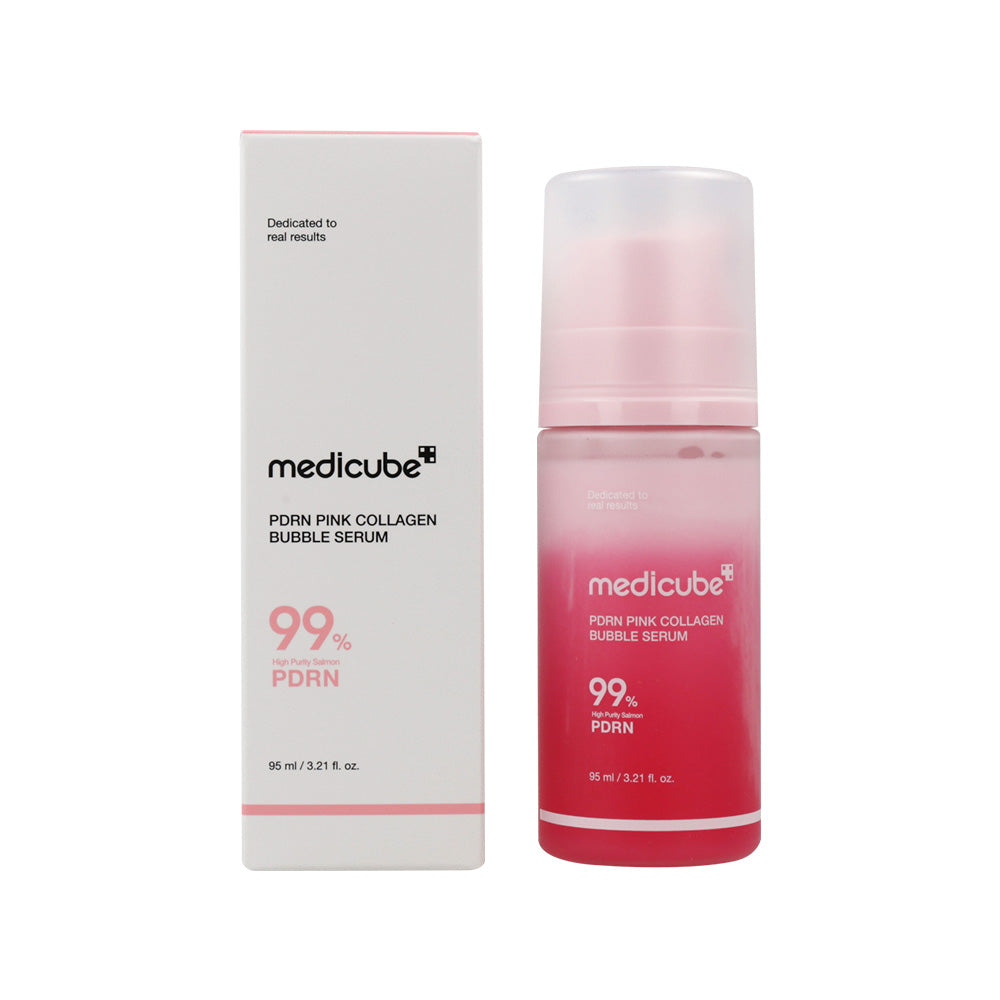MEDICUBE MEDICUBE PDRN Pink Collagen Bubble Serum 95ml - hydrating - front bottle shot
