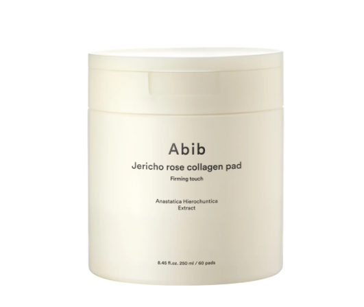 Abib Abib Jericho Rose Collagen Pad Firming Touch 250ml 60pads - hydrating - front bottle shot