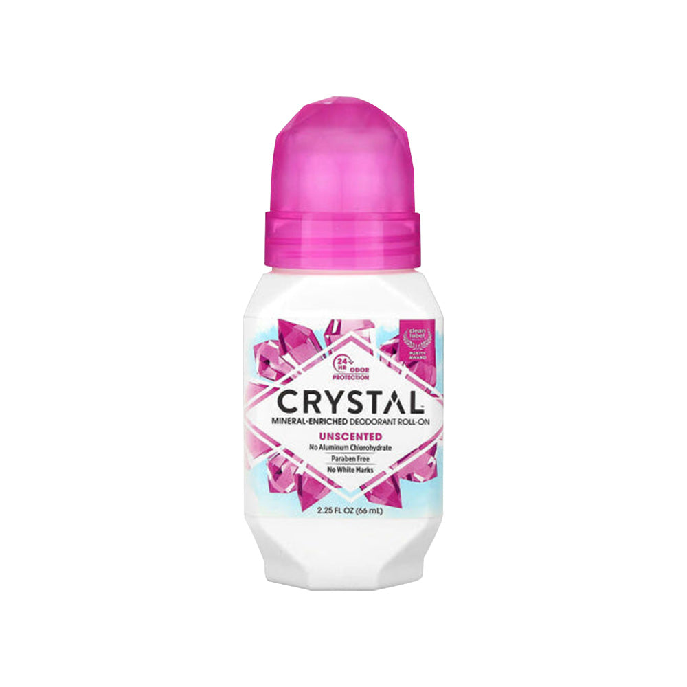 CRYSTAL CRYSTAL Mineral Enriched Deodorant Roll On 66ml - daily care - front bottle shot