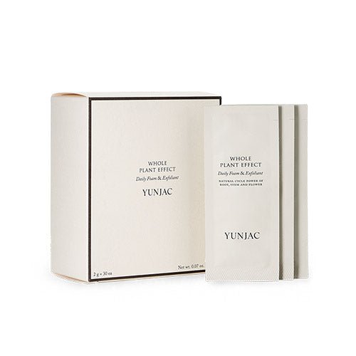 YUNJAC YUNJAC WHOLE PLANT EFFECT DAILY FOAM & EXFOLIANT 2g * 30ea - brightening - front bottle shot