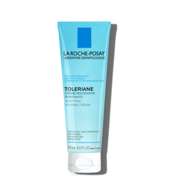 LA ROCHE-POSAY LA ROCHE-POSAY Toleriane Purifying Foaming Cream Cleanser 125ml - soothing - front bottle shot