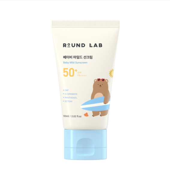 ROUND LAB ROUND LAB Baby Mild Sunscreen SPF 50+ PA++++ 60ml - sun protection - front bottle shot