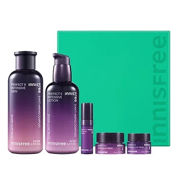 Innisfree Innisfree Perfect 9 Intensive Skincare Set - hydrating - front bottle shot
