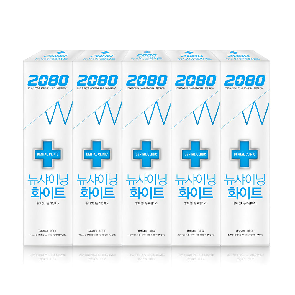 2080 2080 New Shining White Toothpaste 140g x 5ea - daily care - front bottle shot