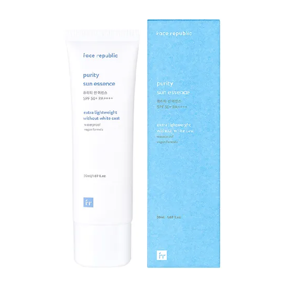 face republic face republic Purity Sun Essence SPF 50+ PA++++ 50ml - hydrating - front bottle shot
