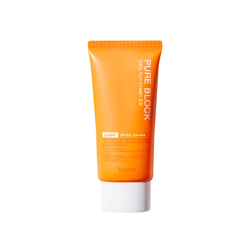 A'PIEU A'PIEU Pure Block Natural Daily Sun Cream Light 50ml - hydrating - front bottle shot