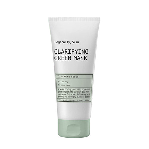 Logically, Skin Logically, Skin Clarifying Green Mask 100g - soothing - front bottle shot