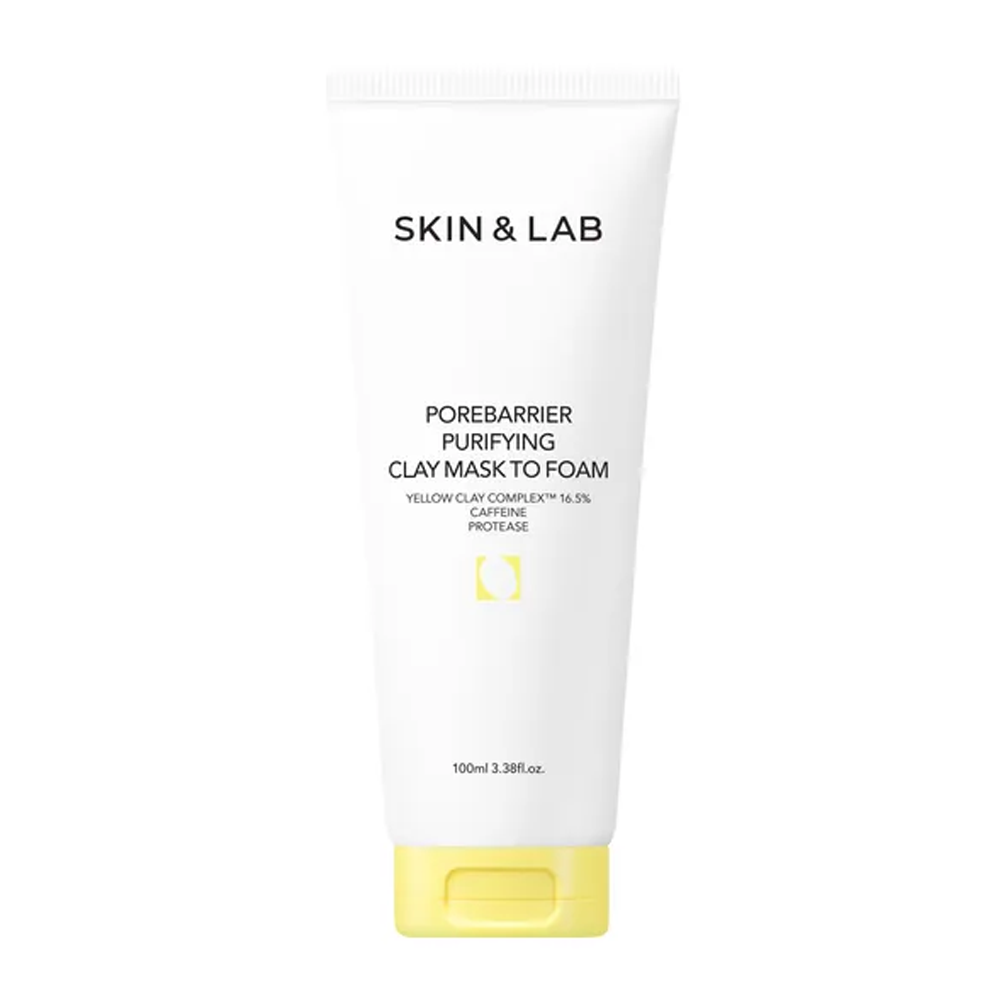SKIN&LAB SKIN&LAB Porebarrier Purifying Clay Mask to Foam 100ml - hydrating - front bottle shot