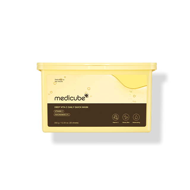 MEDICUBE MEDICUBE Deep Vita C Daily Quick Mask 30ea - hydrating - front bottle shot