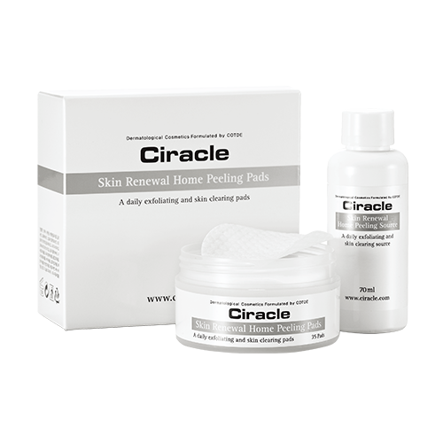 Ciracle Ciracle Skin Renewal Home Peeling Pads 70ml+35pads - acne care - front bottle shot