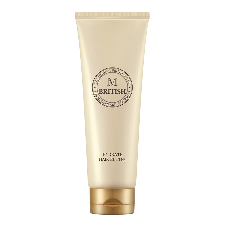 BRITISH M BRITISH M Hydrate Hair Butter 250g - hydrating - front bottle shot