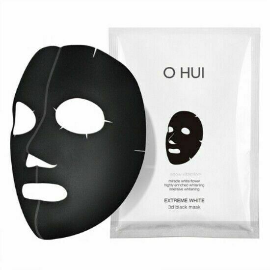 OHUI OHUI Extreme White 3D Black Facial Mask 27g x 6EA - brightening - front bottle shot