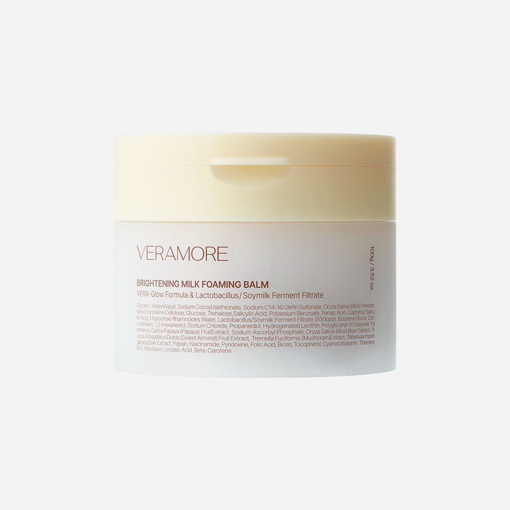 Veramore Veramore Brightening Milk Foaming Balm 100g - hydrating - front bottle shot