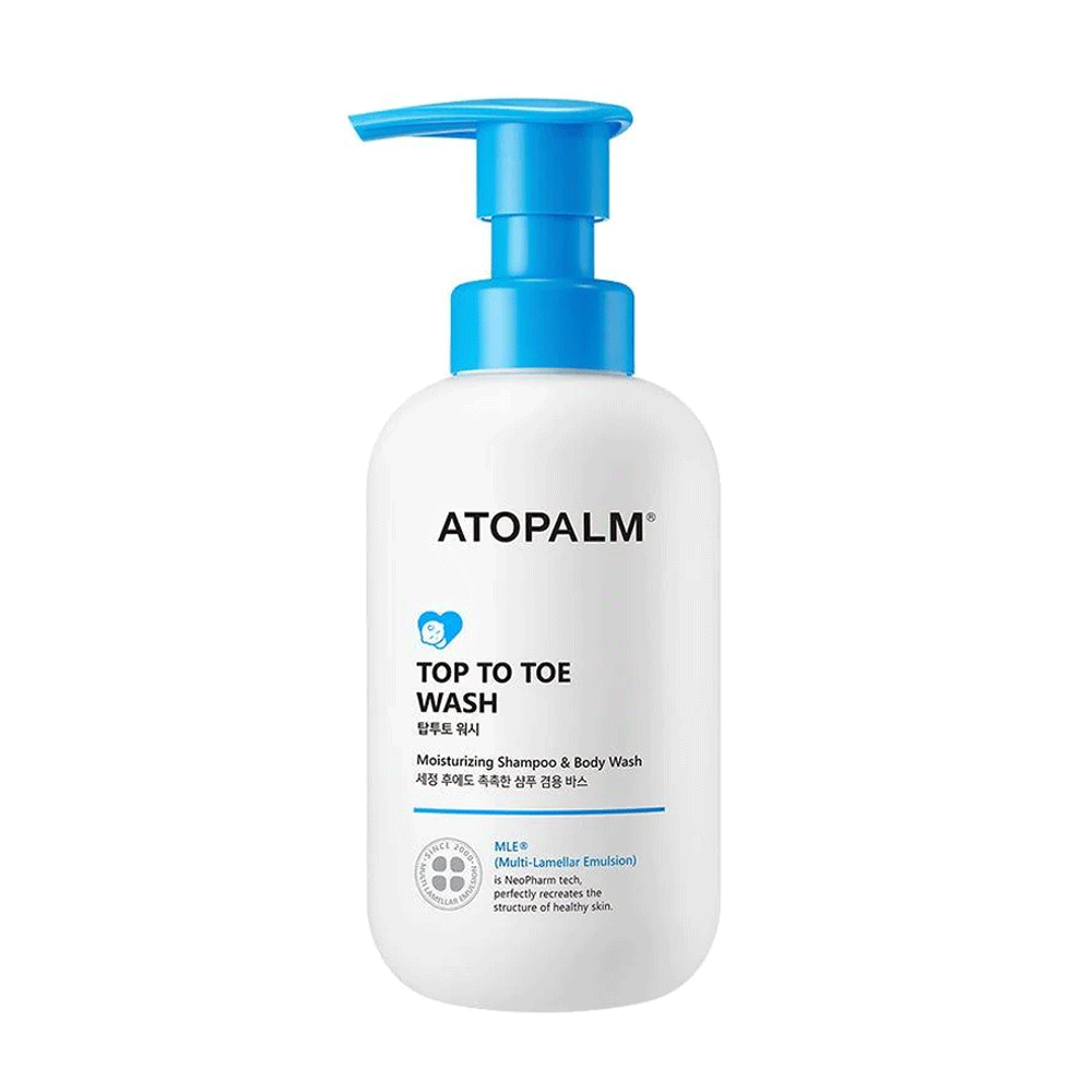 ATOPALM ATOPALM Top to Toe Wash 300ml - soothing - front bottle shot