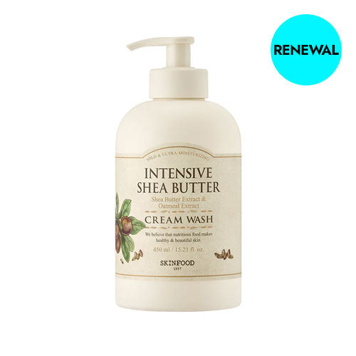 SKINFOOD SKINFOOD Intensive Shea Butter Cream Wash 450ml - hydrating - front bottle shot