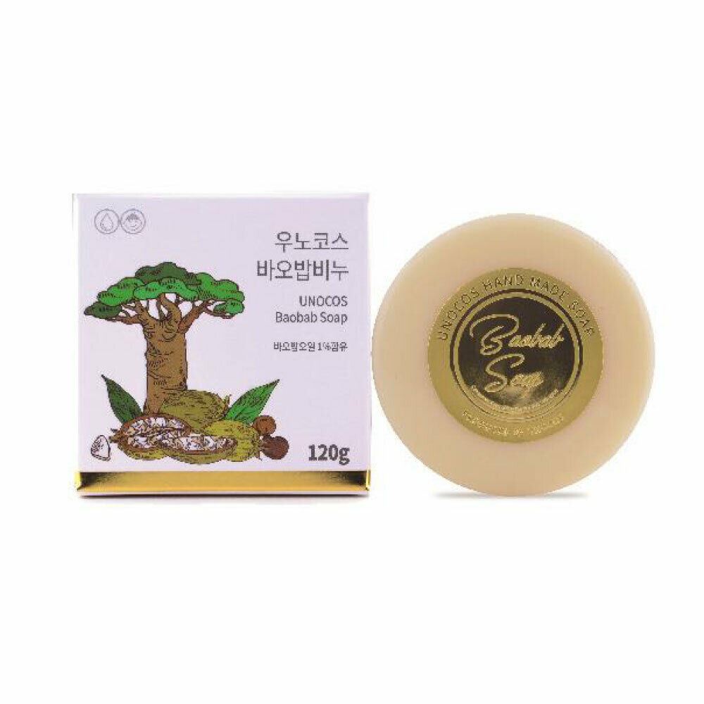 UNOCOS UNOCOS Baobab Soap for infants and sensitive skin - soothing - front bottle shot