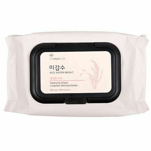 THE FACE SHOP THE FACE SHOP Rice Water Bright Cleansing Tissue 50ea - cleansing - front bottle shot