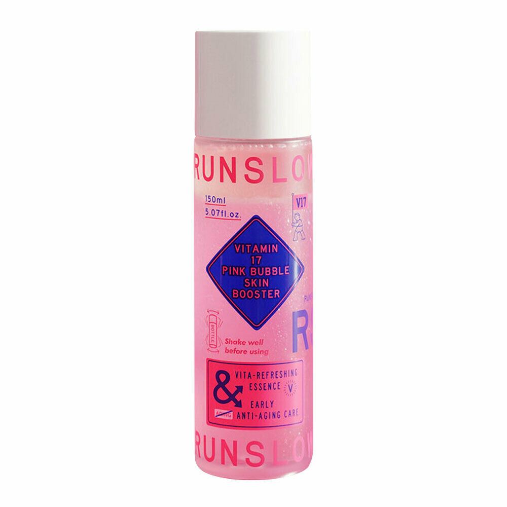 UNITBRAND UNITBRAND Runslow Vitamin 17 Pink Bubble Skin Booster 150ml - hydrating - front bottle shot
