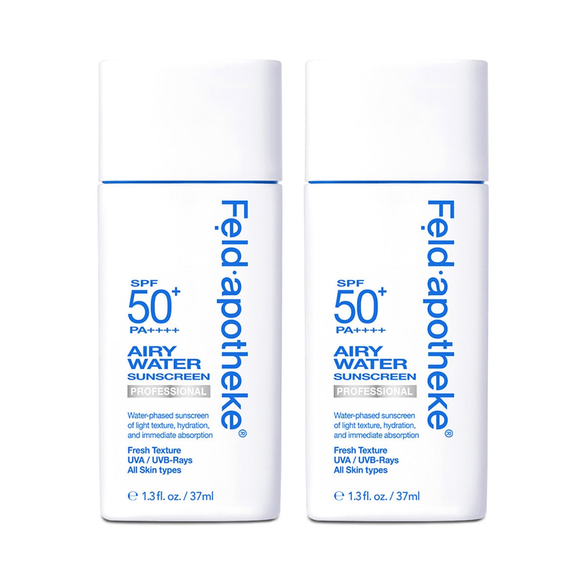 Feld.apotheke Feld.apotheke Airy Water Sunscreen Professional 37ml x 2ea - hydrating - front bottle shot