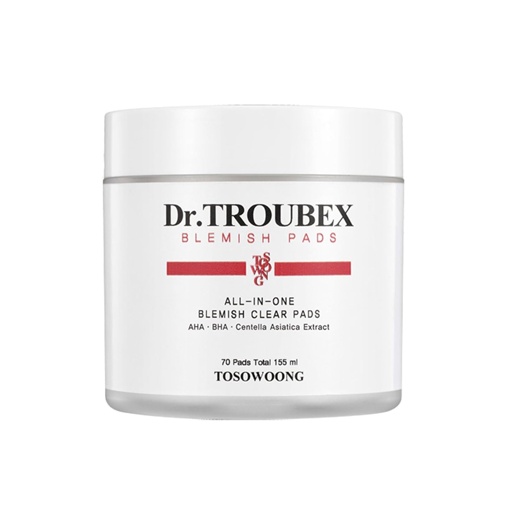 TOSOWOONG TOSOWOONG Dr. Troubex Blemish Pads 70pcs - soothing - front bottle shot