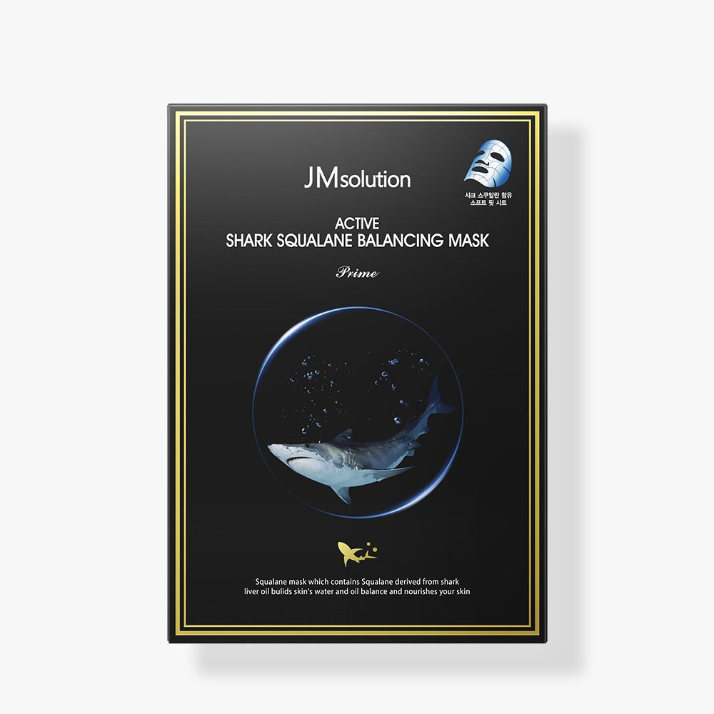 JM Solution JM Solution Active Shark Squalane Balancing Mask Prime 10ea - hydrating - front bottle shot