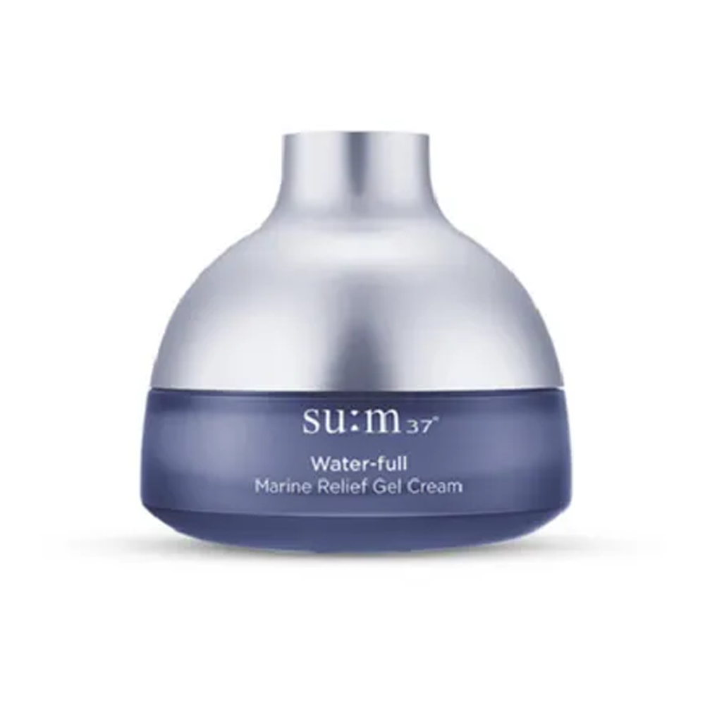 su:m37 su:m37 Water-full Marine Relief Gel Cream 50ml - hydrating - front bottle shot
