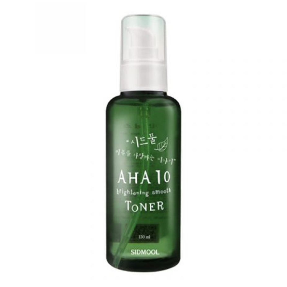 Sidmool Sidmool AHA 10 Brightening Smooth Toner 150ml - brightening - front bottle shot