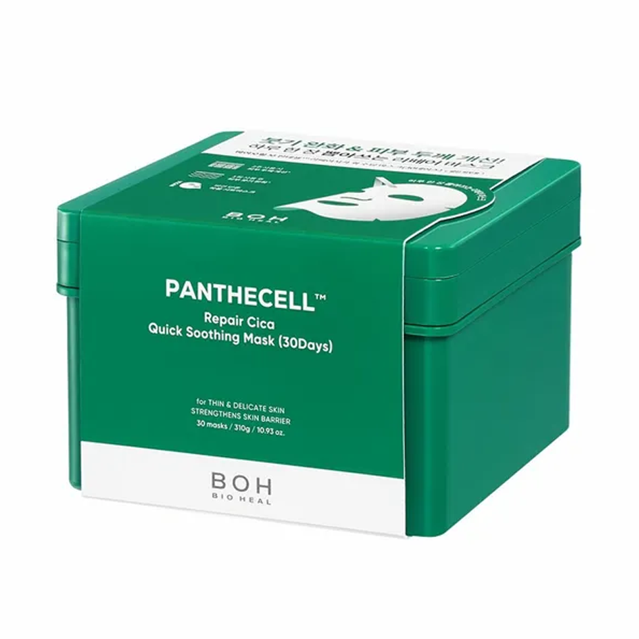 BIOHEAL BOH BIOHEAL BOH Panthecell Repair Cica Quick Soothing Mask 30days 30 sheets - soothing - front bottle shot