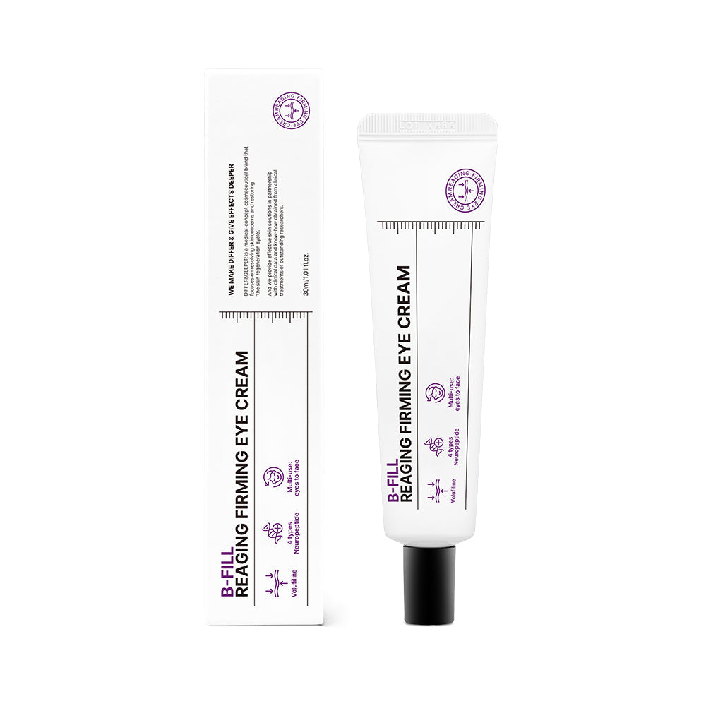 DIFFER&DEEPER DIFFER&DEEPER Reaging Firming Eye Cream 30ml - anti-aging - front bottle shot