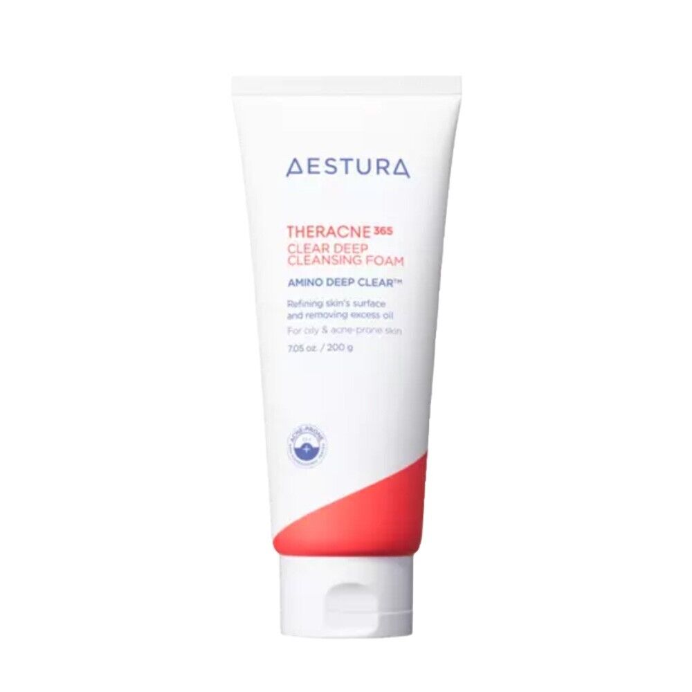AESTURA AESTURA Theracne 365 Clear Deep Cleansing Foam - 200ml - soothing - front bottle shot