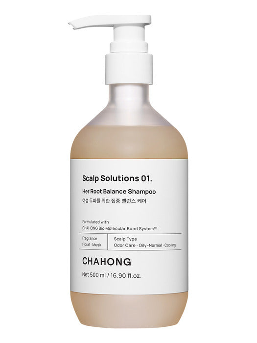 CHAHONG CHAHONG Her Root Balance Shampoo 500ml - soothing - front bottle shot
