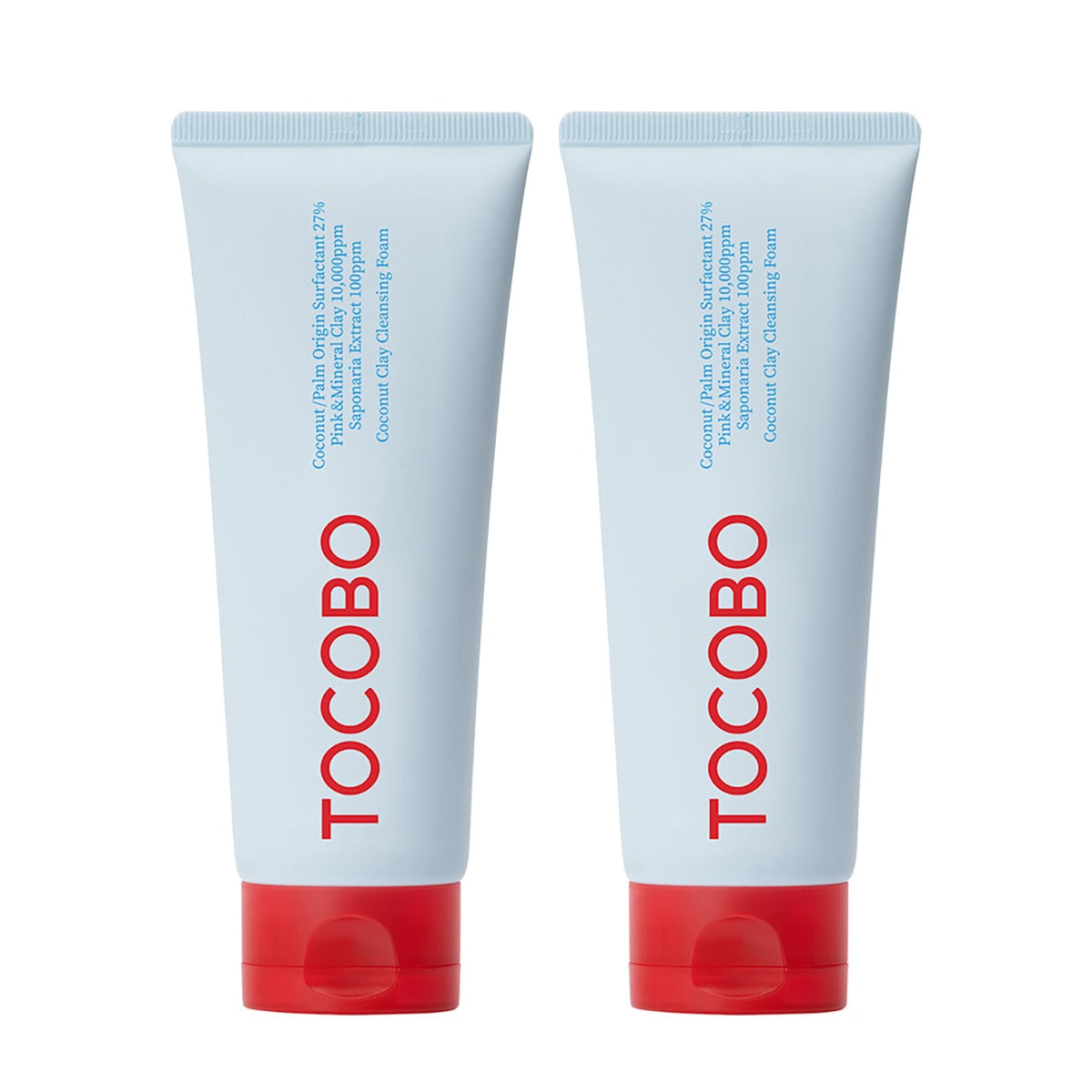 TOCOBO TOCOBO Coconut Clay Cleansing Foam 150ml x 2ea - daily care - front bottle shot