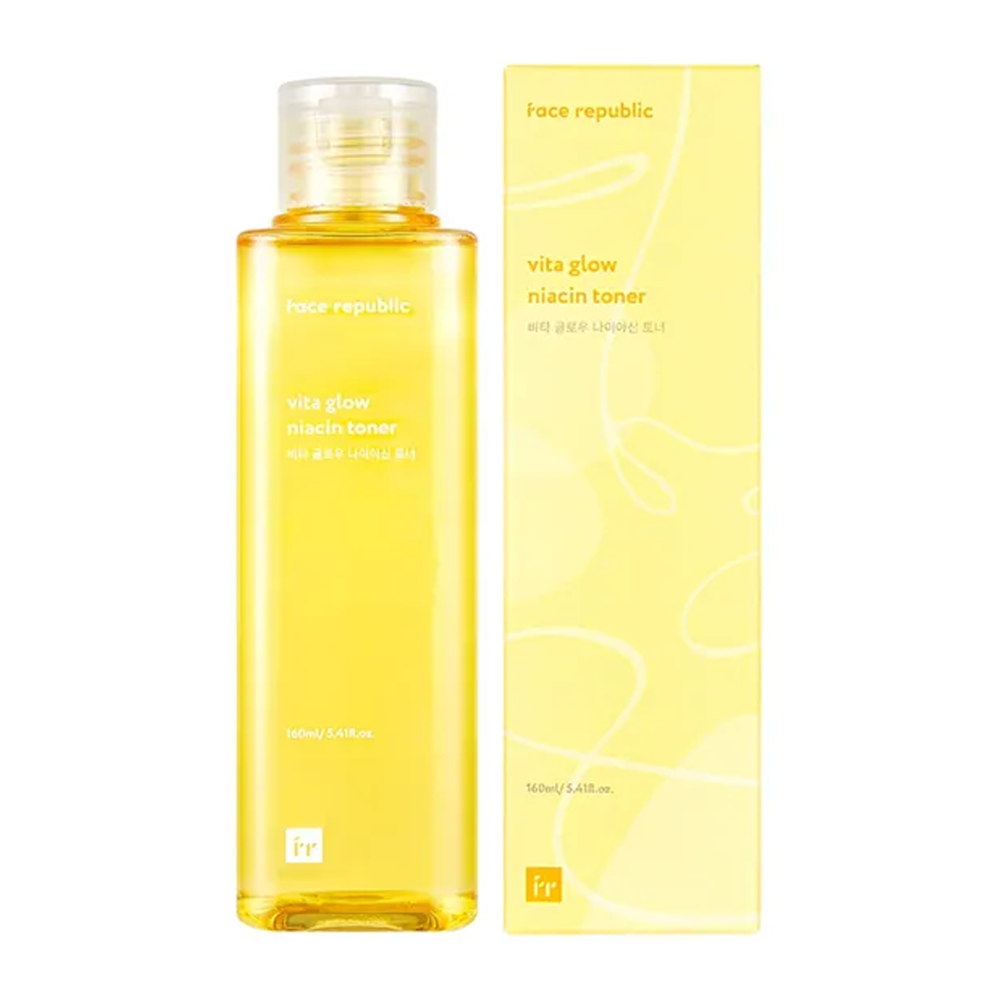 face republic face republic Vita Glow Niacin Toner 160ml - hydrating - front bottle shot