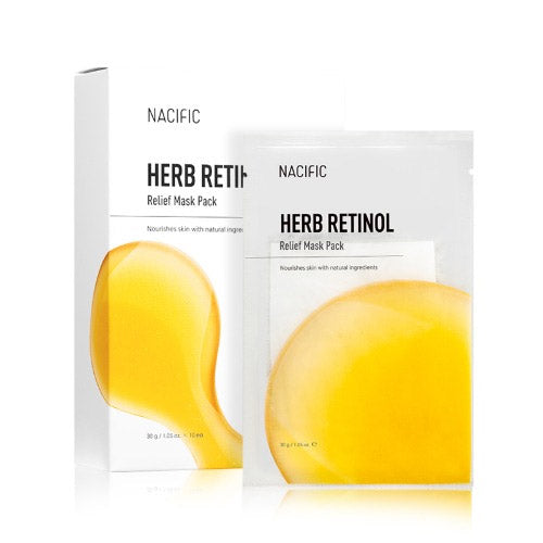 NACIFIC NACIFIC Herb Retinol Relief Mask Pack 10ea - hydrating - front bottle shot