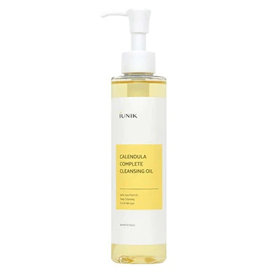 iUNIK iUNIK Calendula Complete Cleansing Oil 200ml - hydrating - front bottle shot
