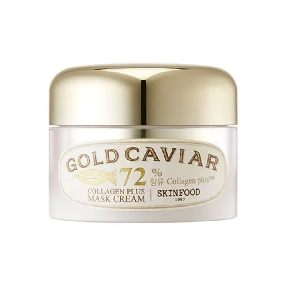 SKINFOOD SKINFOOD Gold Caviar Collagen Plus Mask Cream 50g - anti-aging - front bottle shot