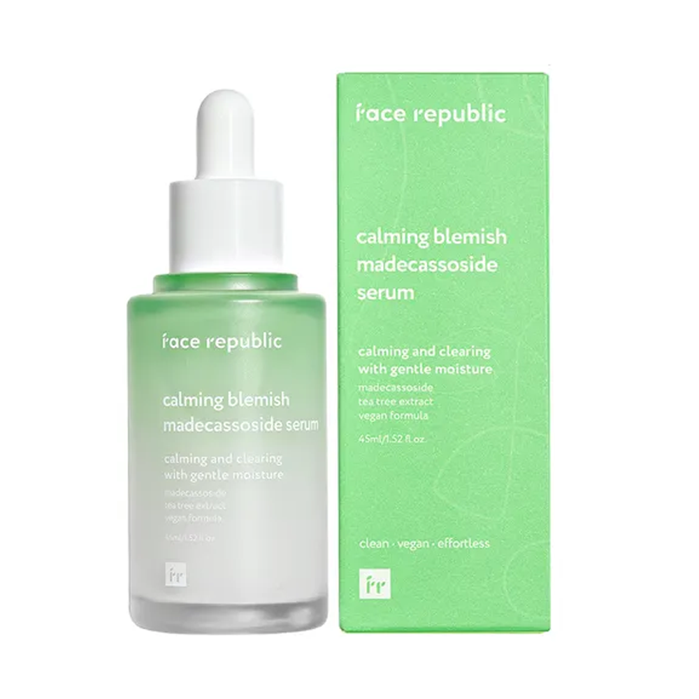 face republic face republic Calming Blemish Madeccassoside Serum 45ml - hydrating - front bottle shot