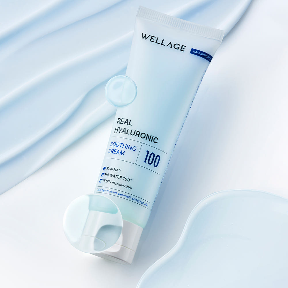 WELLAGE Wellage Real Hyaluronic Soothing Cream 80ml - daily care - front bottle shot