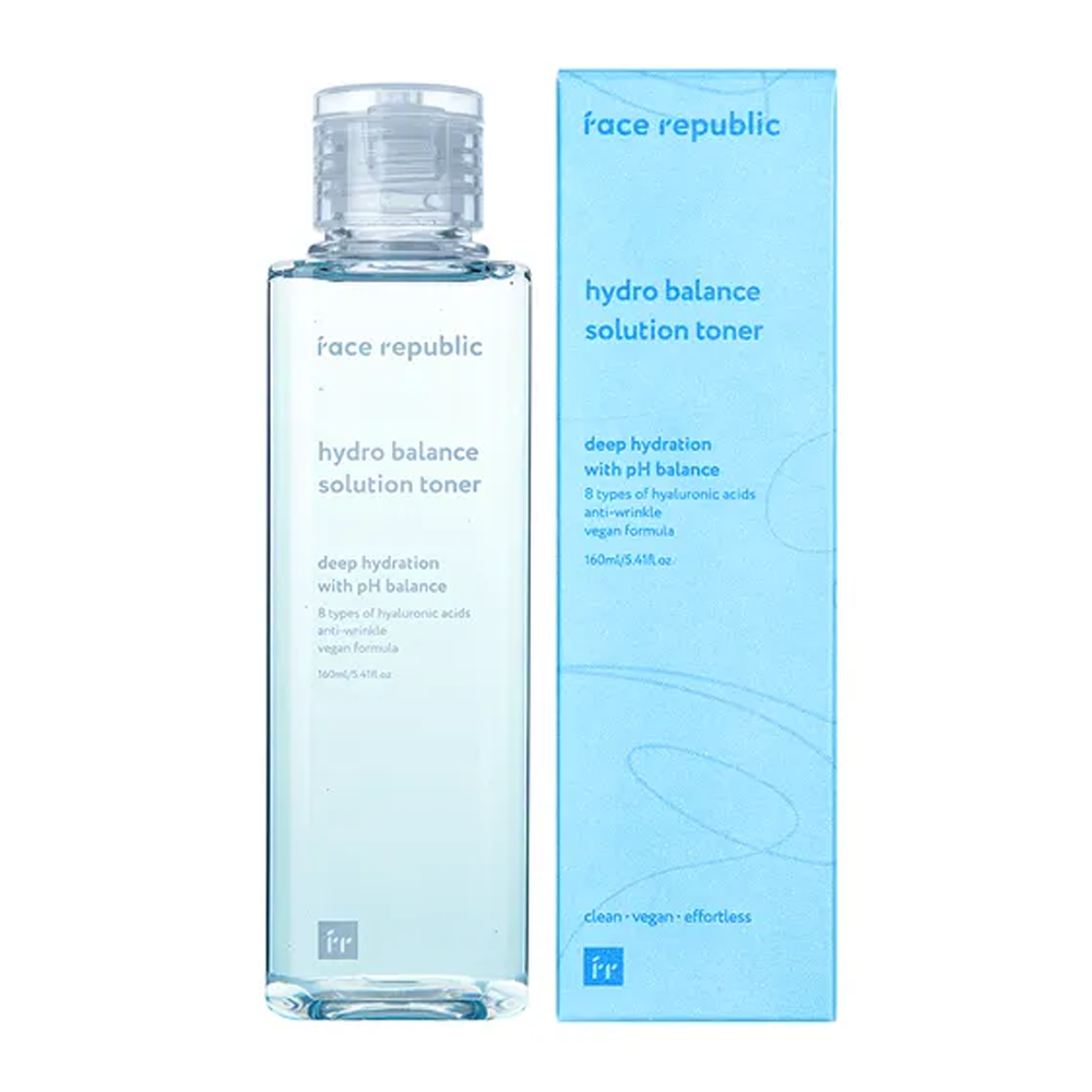 face republic face republic Hydro Balance Solution Toner 160ml - hydrating - front bottle shot