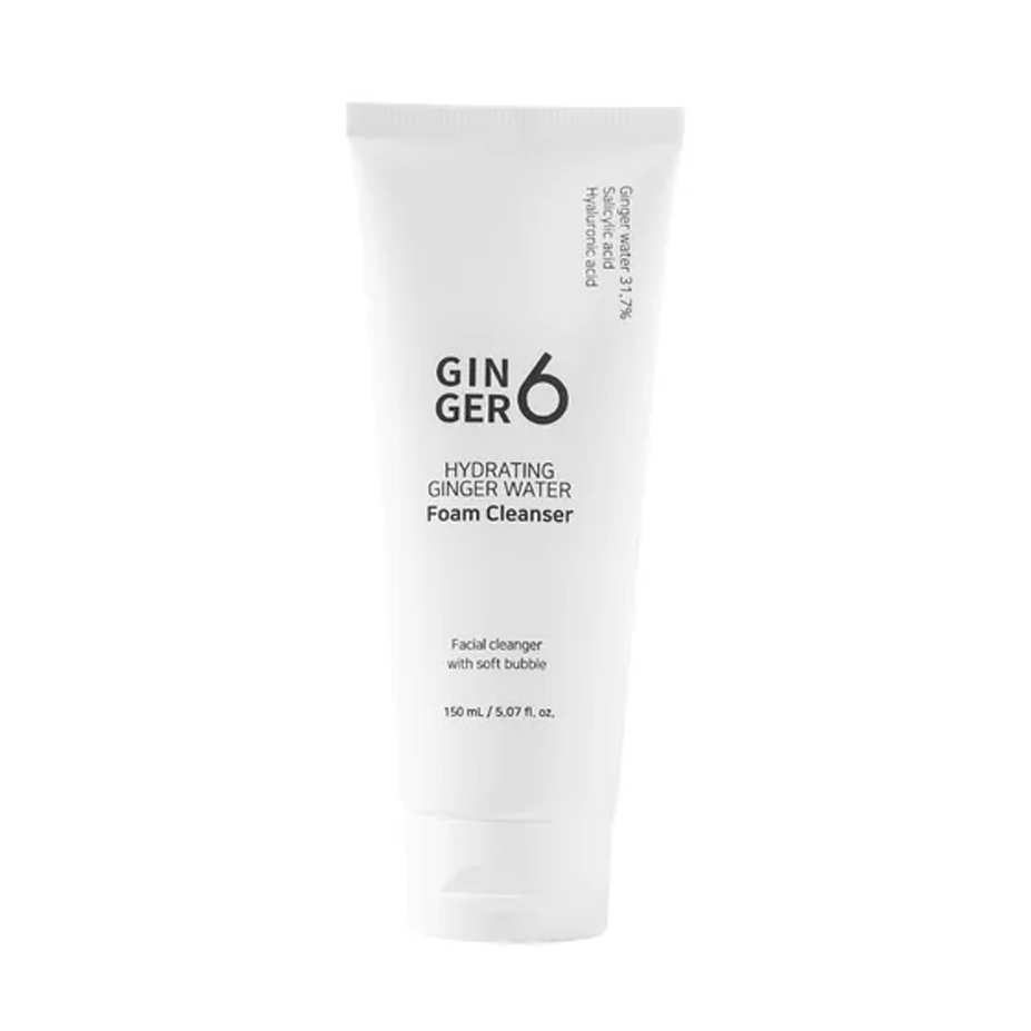GINGER6 GINGER6 Hydrating Ginger Water Foam Cleanser 150ml - hydrating - front bottle shot