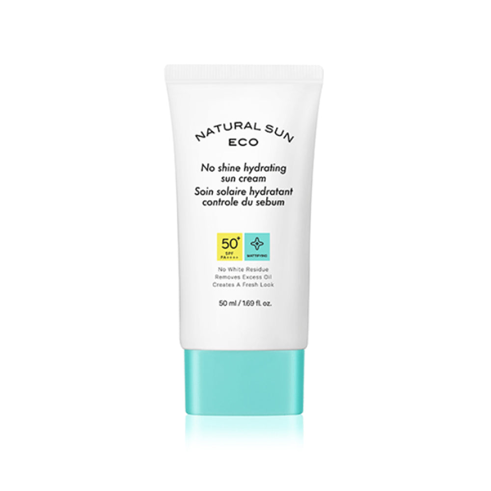 THE FACE SHOP THE FACE SHOP Natural Sun Eco No Shine Hydrating Sun Cream 50ml - hydrating - front bottle shot