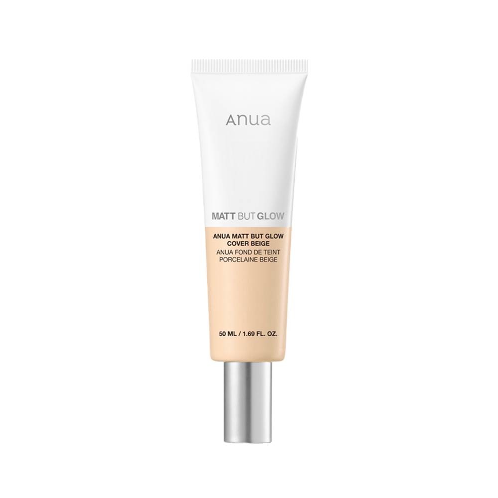 Anua Anua Matt But Glow Cover Beige SPF 50 PA++++ 50ml - hydrating - front bottle shot