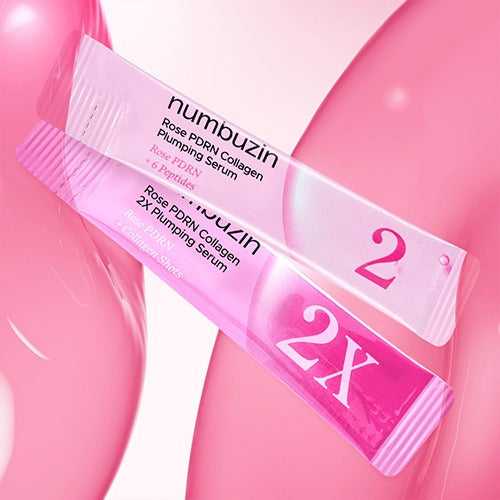 numbuzin numbuzin No.2 Rose PDRN Collagen Plumping Serum Duo Set - anti-aging - front bottle shot