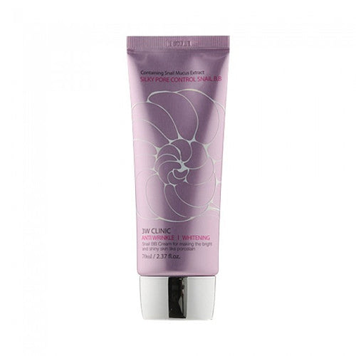 3W CLINIC 3W CLINIC Silky Pore Control Snail BB 70ml - brightening - front bottle shot