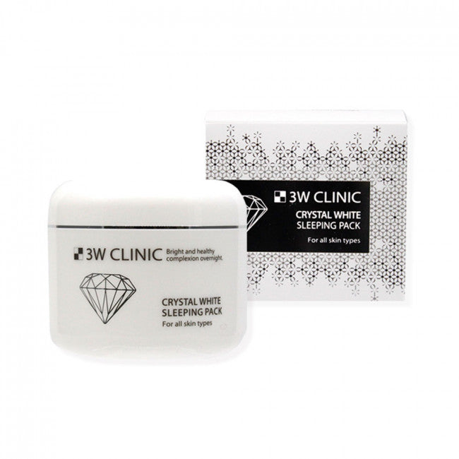 3W CLINIC 3W CLINIC Crystal White Sleeping Pack 100ml - hydrating - front bottle shot